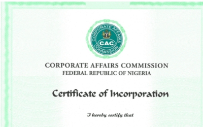 CAC Incorporation Certificate